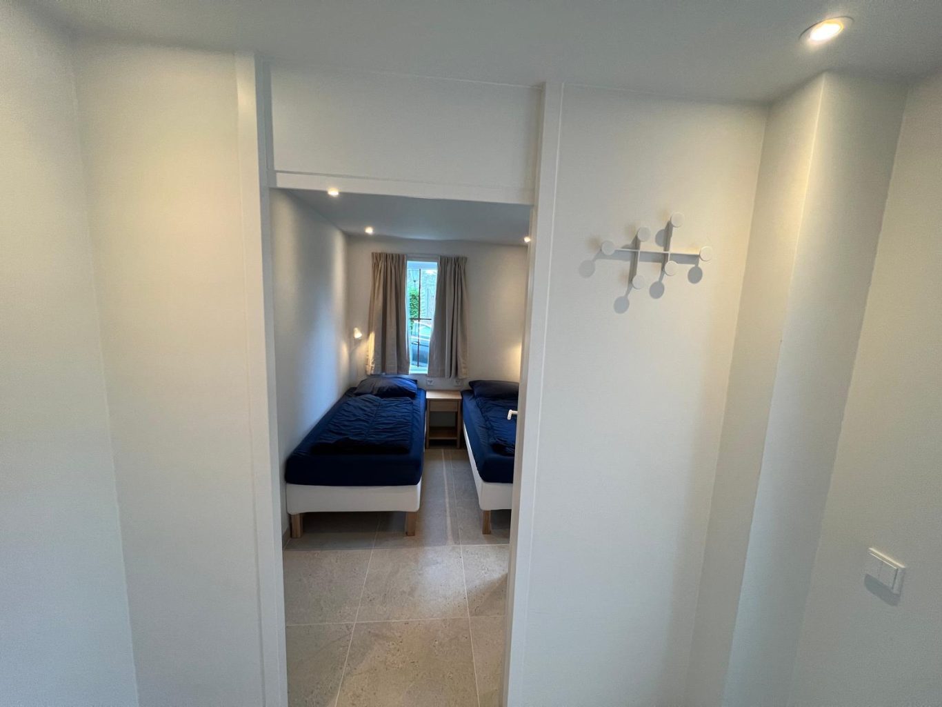 Slaapkamer #3 beneden vakantiehuis Texel bij De Krim